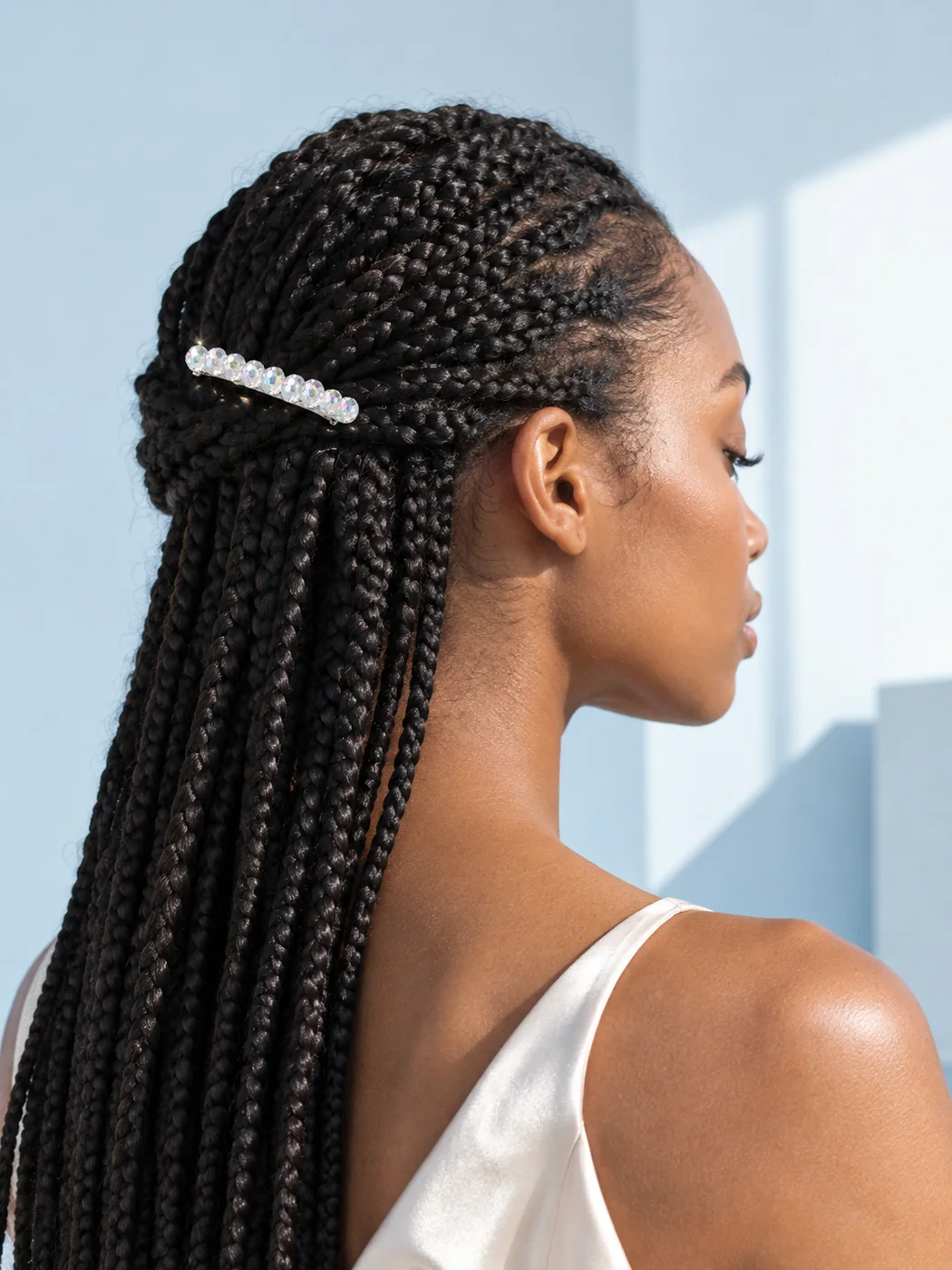 Aurora Barrette, worn in the hair