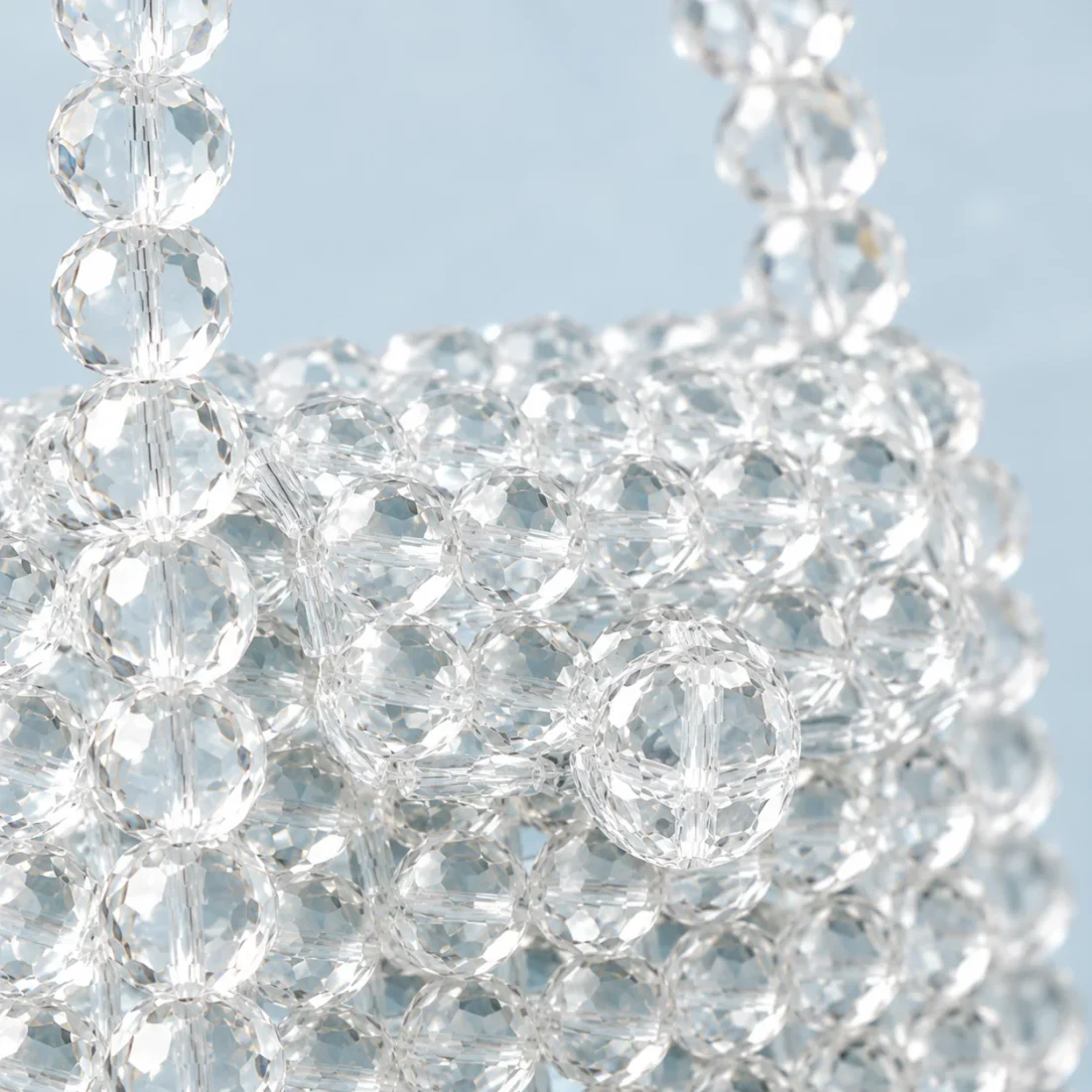 Clear Micro Bag, beadwork close-up