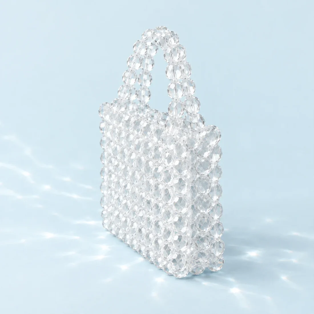 Clear Tote, side and back view