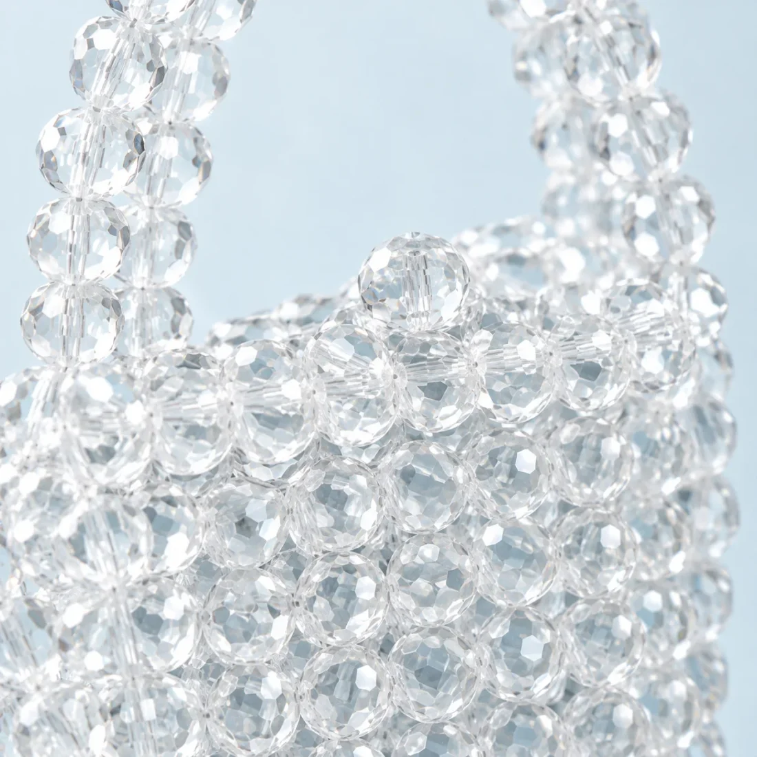 Clear Tote, beadwork close-up