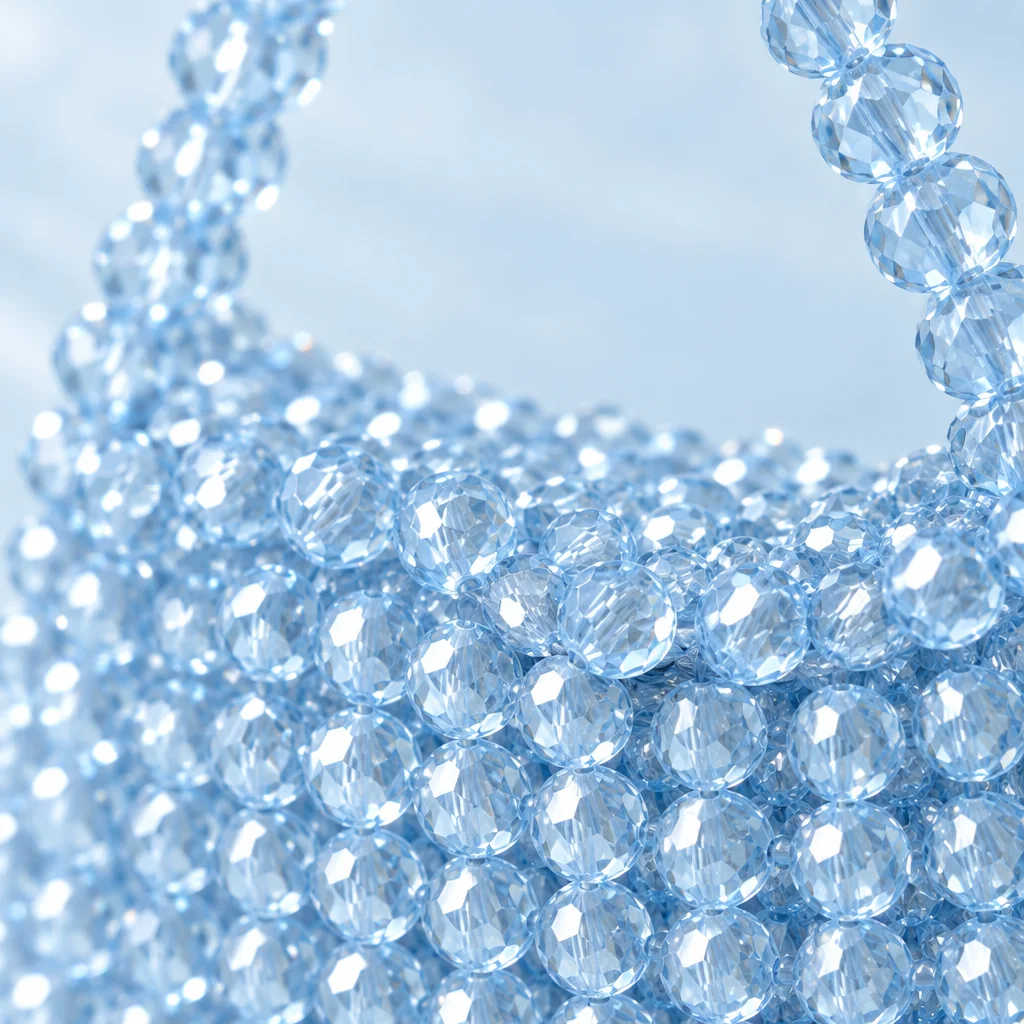 Glacier Baguette, beadwork close-up