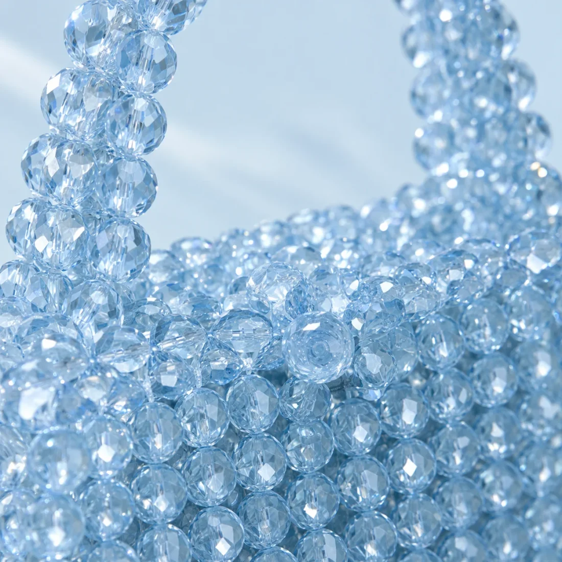 Glacier Box Bag, beadwork close-up