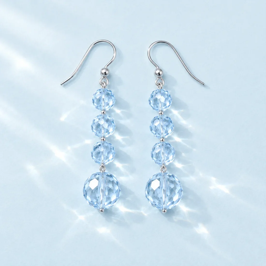 Glacier Drop Earrings, the pair