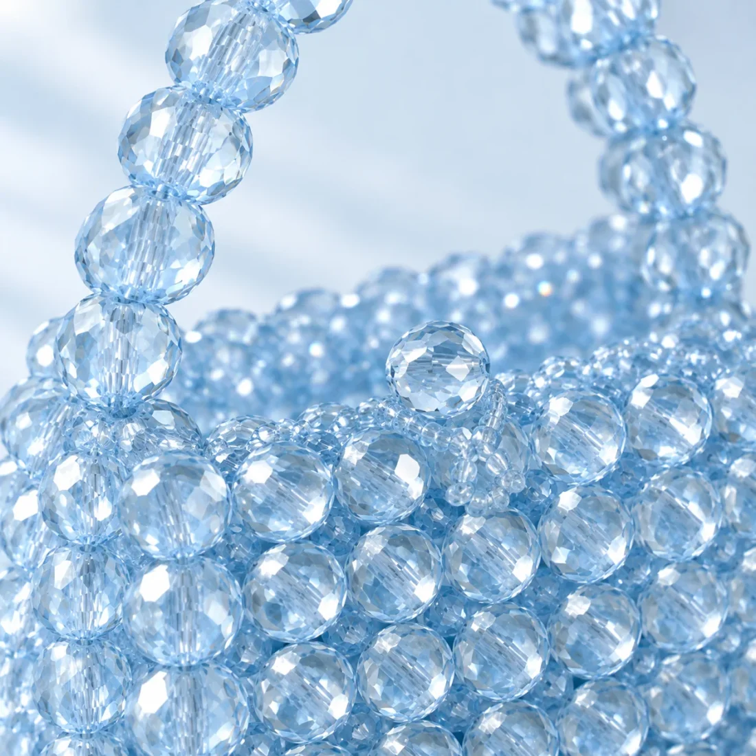 Glacier Mini Top-Handle, beadwork close-up