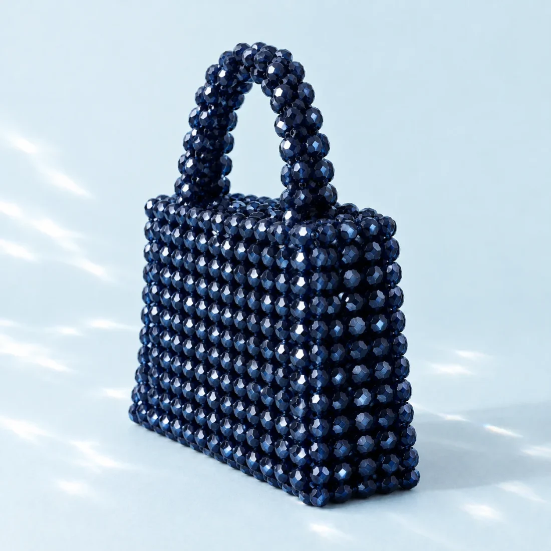 Midnight Box Bag, side and back view