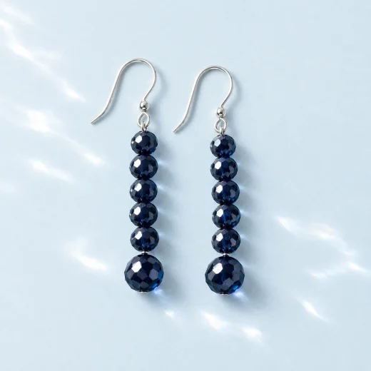 Midnight Drop Earrings, the pair