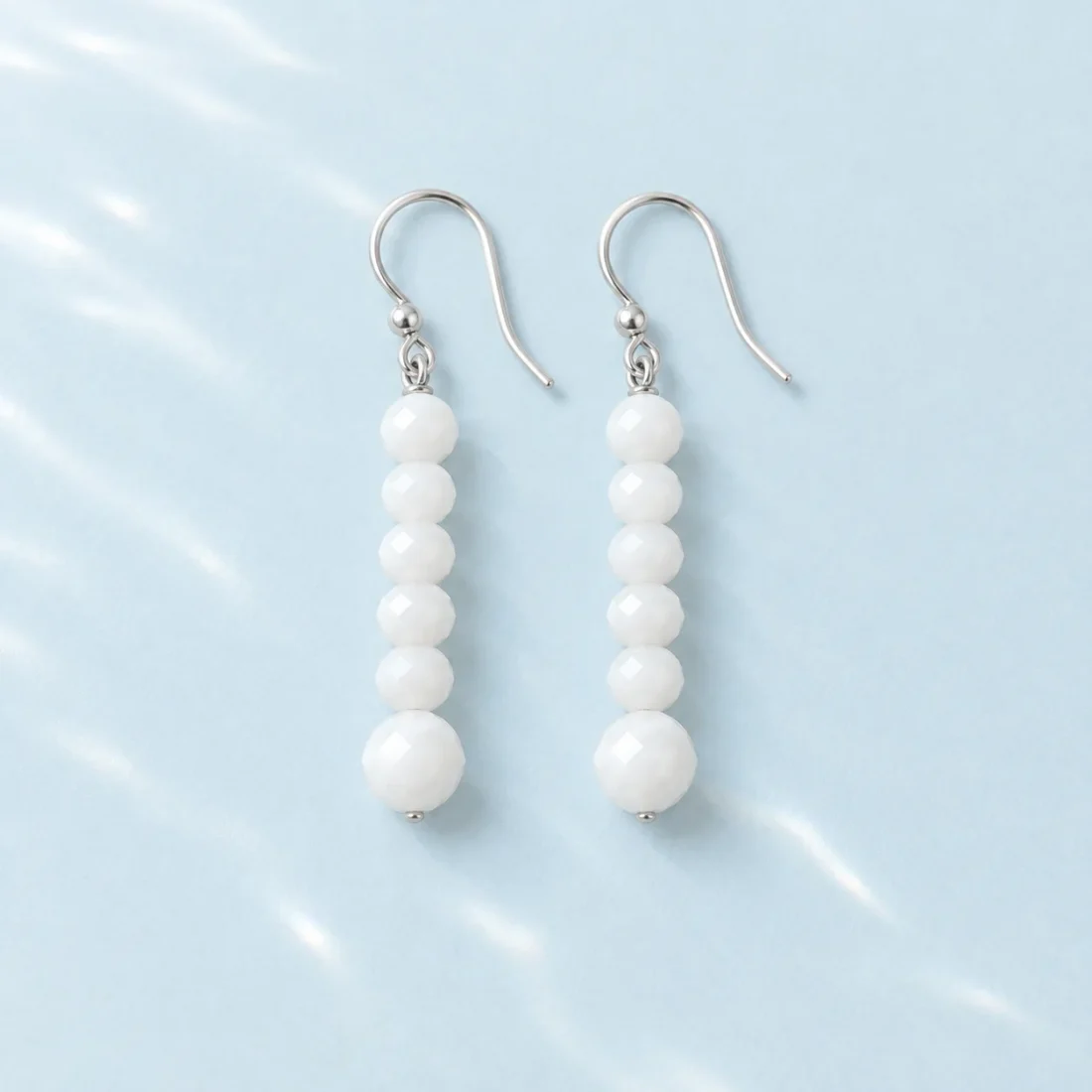 Milk Drop Earrings, the pair